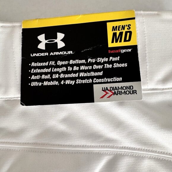 NWT Under Armour Mens Baseball Pants Medium M MD Heat Gear Loose Fit Relaxed UA - Picture 7 of 9